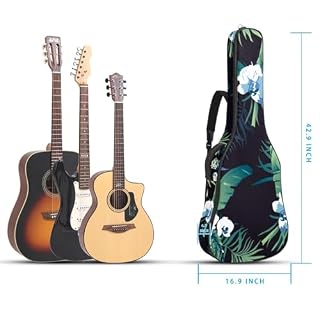 JRHEJTFZ Housse pour guitare acoustique de 1,9 cm d’épaisseur – Imperméable – Durable et élégant – Motif panda, Multicolore 5., 42.9×16.9×4.7 in, Motif imprimé tendance - Les Beatles, Paul McCartney, John Lennon, RIngo Starr, George Harrison JRHEJTFZ Housse pour guitare acoustique de 1,9 cm d'épaisseur - Imperméable - Durable et élégant - Motif panda, Multicolore 5., 42.9x16.9x4.7 in, Motif imprimé tendance – Image 5