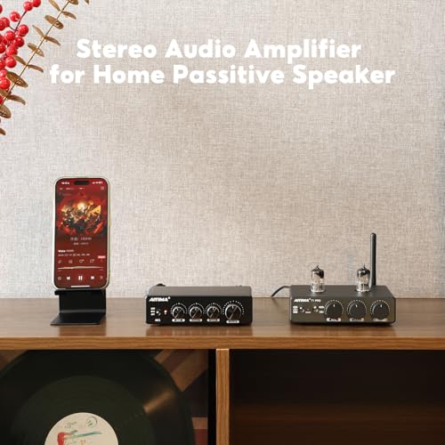 AIYIMA A01 100W +100W TPA3116 Stereo Amplifier 2.0/2.1 Channel Class D Audio Amp Receiver with 3.5mm AUX Output + DC24V Power Adapter for Home Audio Speaker