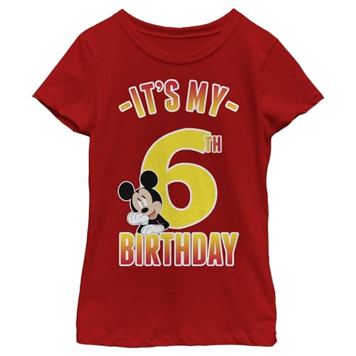 Disney Girl's Hiya Pal 6th Birthday T-Shirt