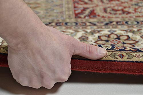 Klassischer Orientteppich Baktiyari N aus 80% Schurwolle / 20% Seide; handgeknüpft | 120 x 180 cm; Farbe: Rot/Cream… – Bild 5