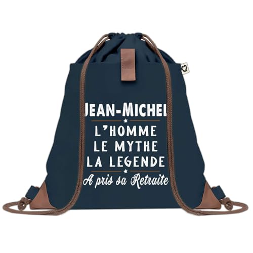 Sac à dos bleu Jean-Michel Retraite sac de sport en toile