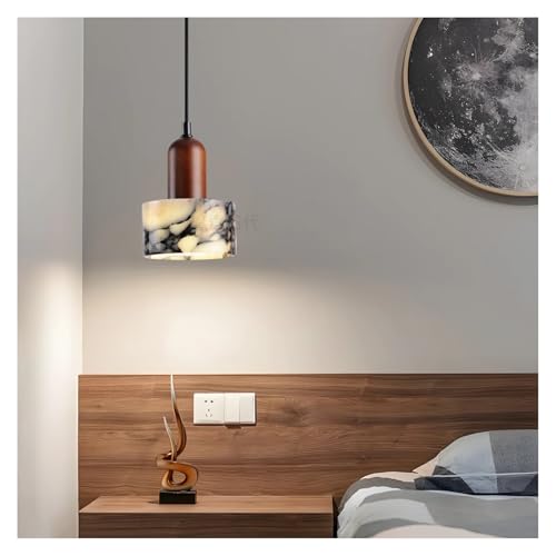 Lustre marbre LED au design minimaliste pour salle à manger de luxe