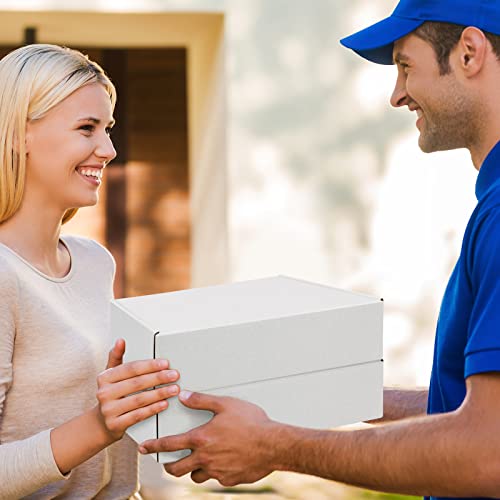 Poever Shipping Boxes 9X6X2 Inches White Small Mailing Boxes 25 Pack Cardboard Corrugated Box Mailers #TOP5