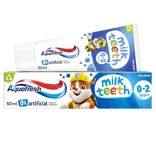 Aquafresh Paw Patrol Milk Teeth Baby Toothpaste 0-2 years Toddler Toothpaste for Infants Gentle care for Milk Teeth 50ml