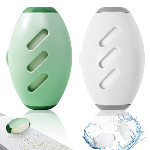 KUWUNG 2 Stück Waschbarer tragbarer Aufkleber, Wiederverwendbare Fusselrollen, Waschbare klebrige Gel Fusselrolle Ball für Haustier Haar, Wiederverwendbarer Gel-Fusselroller für Kleidung, Reisen, Haus