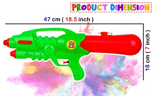 Image of Zest 4 Toyz Holi Pichkari High Pressure Water Gun Toy Long Water Gun Holi Combo of 1 Pkt Holi Color & 100 Water Balloons for Kids Boys and Girls (Assorted Colours)