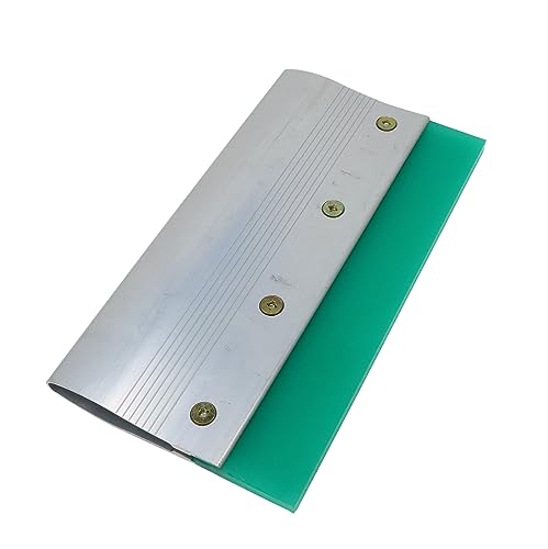 Raclette de sérigraphie en aluminium de 24 cm avec racleur 70 shore A - 2