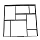Gototop Pflaster-Gussformen, Schablonen für Weg- und Terrassenfliesen Garten Betonform Geeignet für Ziegel, Zement, Beton, für das Basteln Garten, Weg, Menschen, Terrasse 50 * 50 * 4.5CM