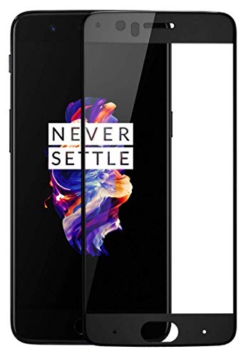 Image of Tempered Glass Screen Protector Compatible For ONEPLUS 5 Full Screen Coverage (Except Edge to Edge) and Free Complete Easy Installation kit.