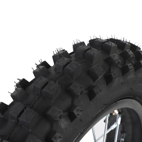 12 Zoll Dirtbike-Hinterradfelge 80/100 12 3.00 12 Hinterradreifen und Felgenschlauch 15 Mm Achse mit Bremsscheibe und 420 41T Kettenrad Premium-Qualität für Offroad-Motorräder
