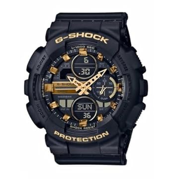 Relógio CASIO G-SHOCK feminino preto anadigi GMA-S140M-1ADR