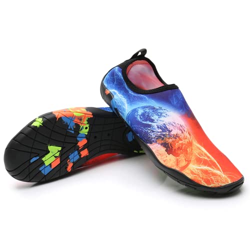 Kfnire Badeschuhe Schwimmschuhe Herren Damen Wasserschuhe Leicht Schnell Trocknend rutschfest Aquaschuhe Wassersportschuh Strandschuhe Surfschuhe für Strand Schwimmen Fluss Pool Meer Surfen Cover
