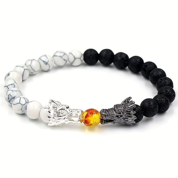 Oops Modern Dragon | Bead | Stone Bead Bracelets for Men, Women, Boys and Girls | for Gifting | for fashion (Bead Bracelets for Men and Women) (B0D1XXS282) Amazon Price History, Amazon Price Tracker
