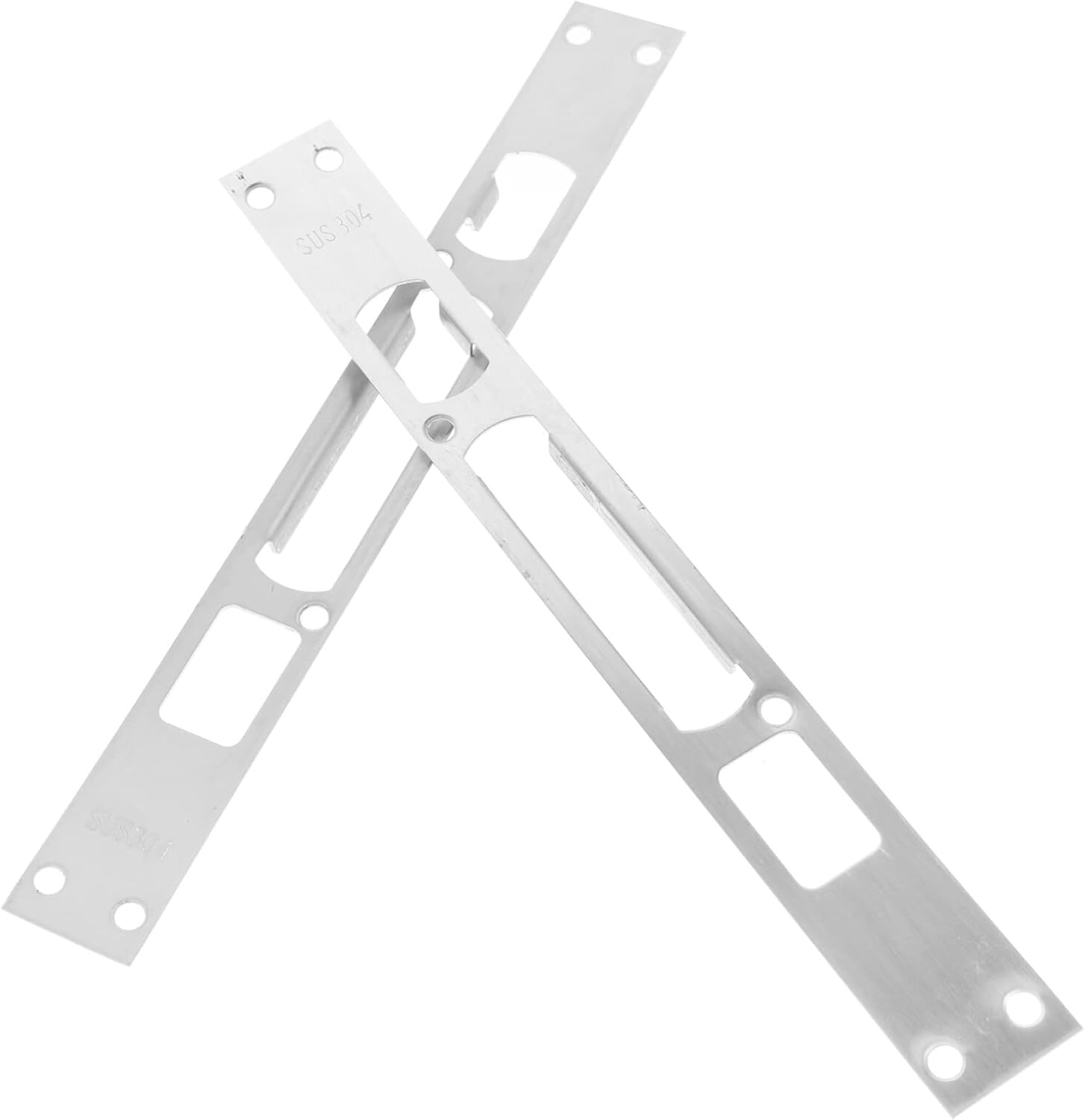 OSALADI 2pcs Door Frame Buckle Jamb Reinforcement Plate