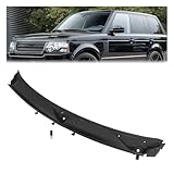 JMTAAT Windshield Wiper Cowl Panel Grille Compatible with 2003-2012 Land Rover Range Rover Full Size L322 Replace for LR022997 DWD000010PMD DWD000011PMD Air Inlet Window Cover Plastic(PP+TPE)