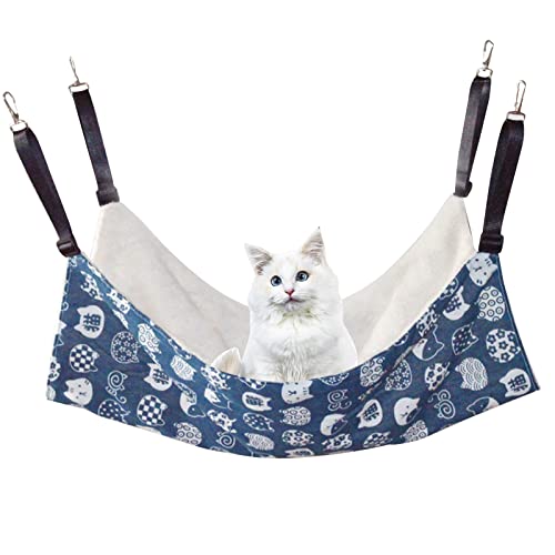 Hamaca de Roedor, Hamaca de Animales Pequeños, Hamaca Para Gato Jaula, Hamaca Pequeña Para Mascotas, Cama Colgante Para Mascotas, Adecuado Para el invierno, Para Gatos Cachorros Hurones (50*40cm)