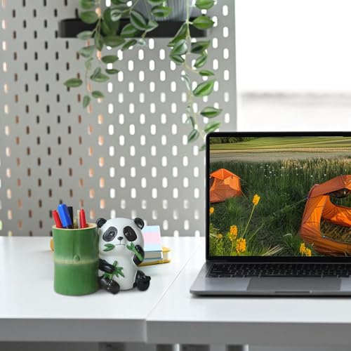 Gobelets à crayons bureau panda, cadeau idéal pour fournitures étude - 3