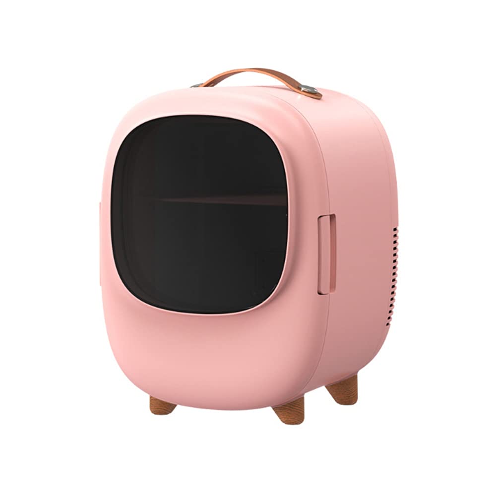 ZXCVB Mini Frigo per Auto 8L, Frigorifero Piccolo Portatile con Funzione Caldo E Freddo Mini Frigorifero, per Auto, Case, Uffici E Dormitori,Pink