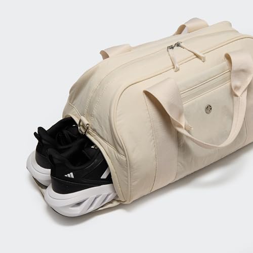 Pander 23L Small Gym Duffel Bag with Shoe Compartment, Versatile Gym and Travel Companion, Spacious, and Organized - Ideal for Active Lifestyles (White Opal)3
