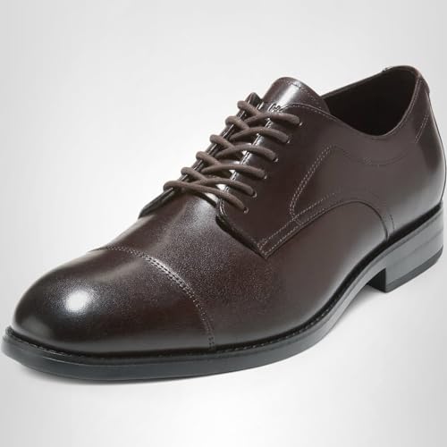 Cole Haan Cole Haan Men's Harmon Grand Cap Toe Oxfords, Dark Chocolate/Black Water Proof, 9.5-W US