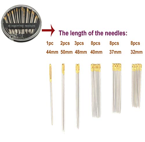 30Pcs 9 Teeth Stainless Steel Snap Comb Wig Clips, Hair Extension Clips, Wig Accessories Clip With 30 Assorted Sewing Needles And 2 Rolls Thread (Dark Brown) #TOP5