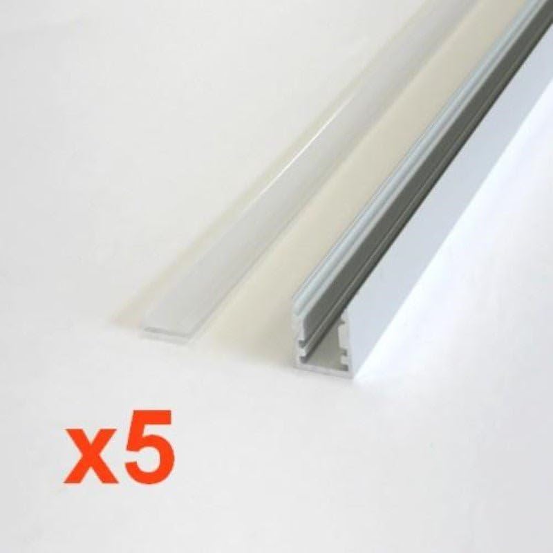 SILAMP Aluminiumprofil Für LED-Streifen – 1 M Lang, Blickdicht, Flexibel