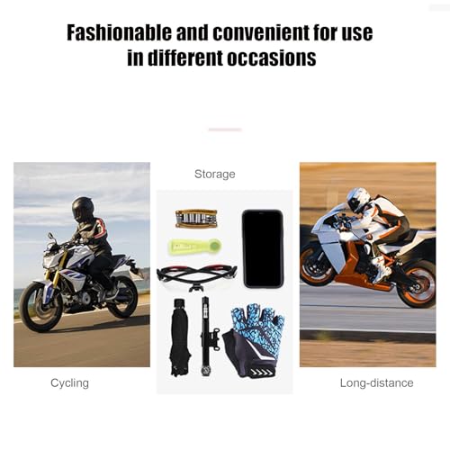 Bolso de la botella del agua para manillar de moto con estética clásica y vertical 3