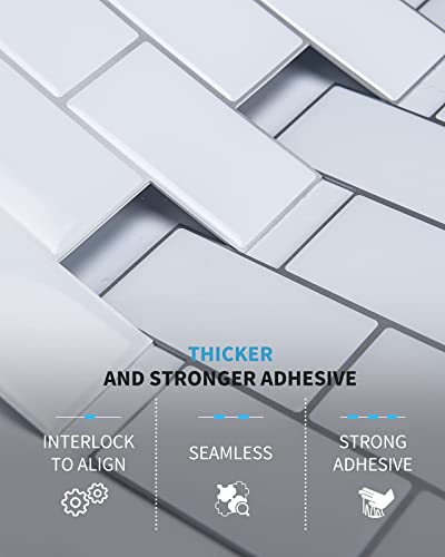 Art3D Subway Tiles Peel And Stick Backsplash, Stick On Tiles Kitchen Backsplash (10 Tiles) #TOP5