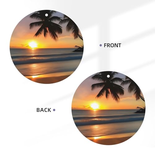Hojas perfumadas Sunset Beach para auto miniatura 3