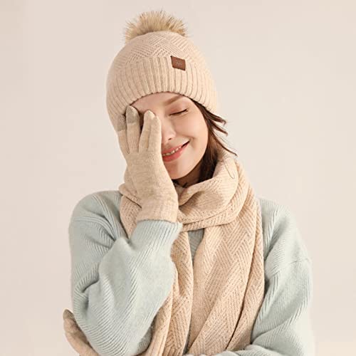 Echarpe bride to be et ensemble bonnet gants pour cadeau d'hiver