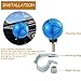 Temzzer Steering Wheel Knob Ball Heavy Car Turning Suicide Spinner Handle for Most Manual Automotive Transmission Vehicles (Blue)