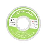 Wecando Clear Dental Orthodontic Elastic Chain Power Chains Brace Orthodontic Spool Elastic Rubber Band (Long)