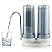 APEX EXPRT MR-2050 Quality Dual Countertop Drinking Water Filter - 5 Carbon Block and 5 Stage Mineral Cartridge - Best Alkaline Filtration System - for Healthier Safer Purified Water (Clear)