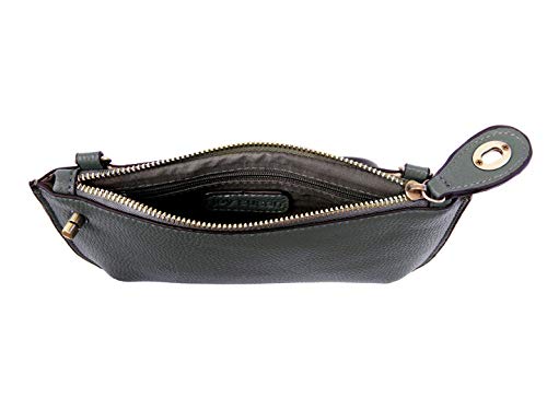 Image of Joy Susan Women's Fashion Purse Mini Crossbody Wristlet Clutch Handbag - Dark Chambray