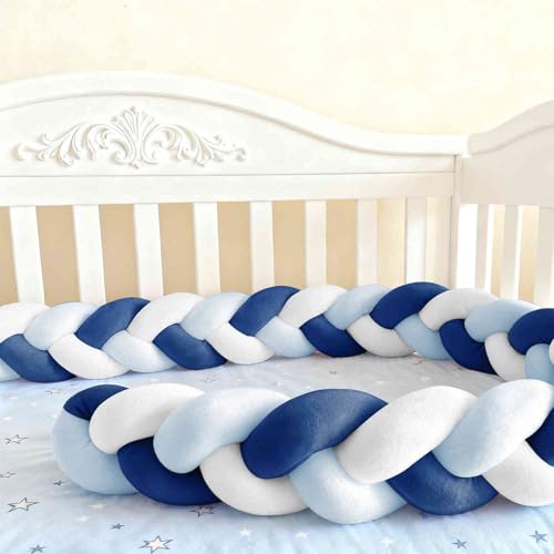 Soft Breathable Mattress Edge, Cotton Bed Set All Round Braided Pillow for Room.. (A24,200cm)