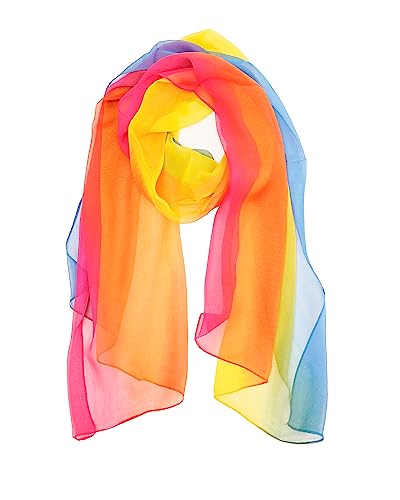 YOUR SMILE Ladies/Women's Lightweight Floral Print/Solid Color mixture Shawl Scarf For Spring Summer season (206)