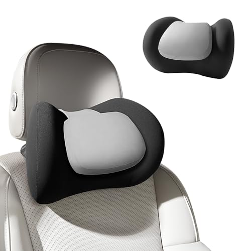 BABUR Car Neck Pillow 100% Memory Foam Ergonomic Pillow Neck Pain Relief While Driving Headrest Neck Support Cushion Universal for Driving Home Office