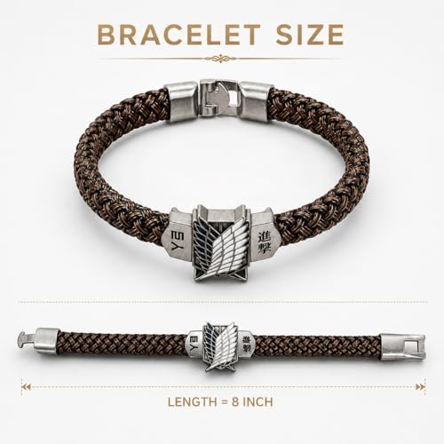 Image of Street27 Anime-Inspired Cosplay Bracelet | Faux Leather & Alloy Wristband for Costume, Events & Collectible Use - Black (1 Piece)