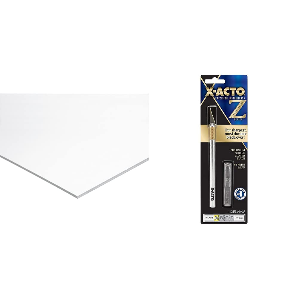 UCreate Foam Board,White,20" x 30",10 Sheets & XActo No 1 Precision