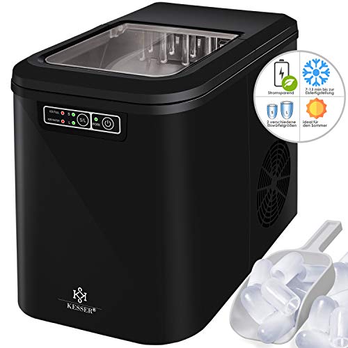 KESSER® Eiswürfelbereiter | Eiswürfelmaschine Edelstahl | Ice Maker | 12 in 24h | Zubereitung in 7 min | 2,2 Liter Wassertank | 2 Eiswürfel-Größen | LED-Display | Selbstreinigungsfunktion mit Zubehör – Bild 7