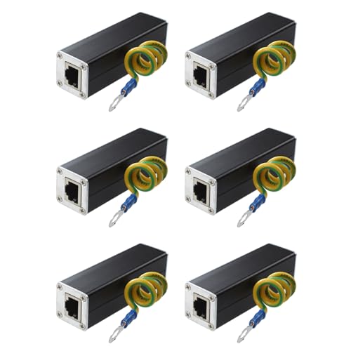 ikan 6X RJ45�v���O �C�[�T�l�b�g�l�b�g���[�N�T�[�W�ی쑕�u �T���_�[�A���X�^�[ 100MHz