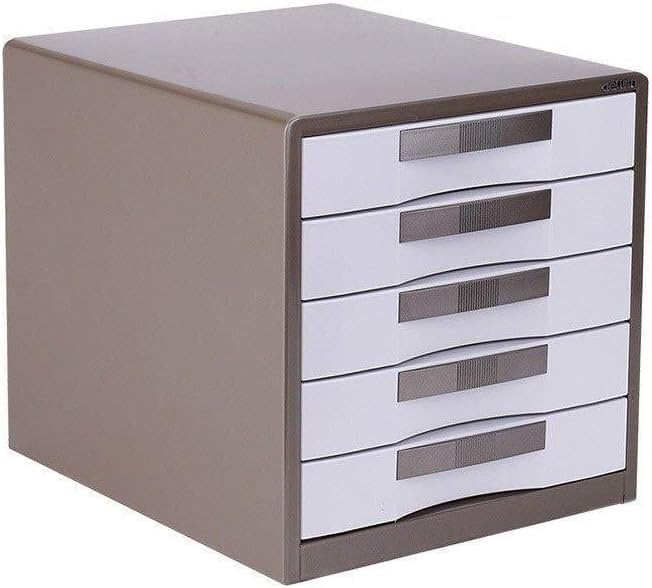 File Cabinet, Data Storage Cabinet, Metal Shell Drawer Cabinet with Lock, Office Supplies