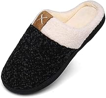 Mishansha Hausschuhe Winter Warm Pantoffeln mit Memory Foam Sohle, Unisex-Erwachsene