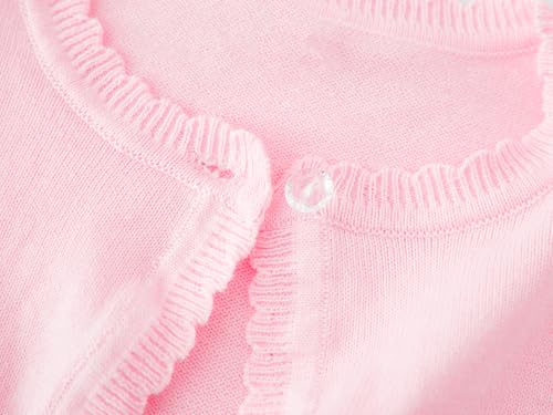 Image of Girls Cardigan Sweater Toddler Long Sleeve One Button Bolero Shrug