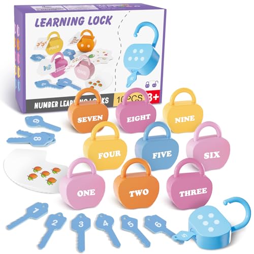 YYDeek Locks and Key Toddler Toys, Number Counting Cause and