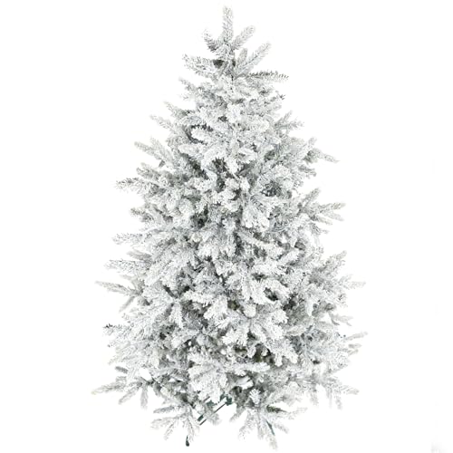 HOMCOM Albero di Natale 180 cm con 1207 Rami Ignifughi, Albero di...