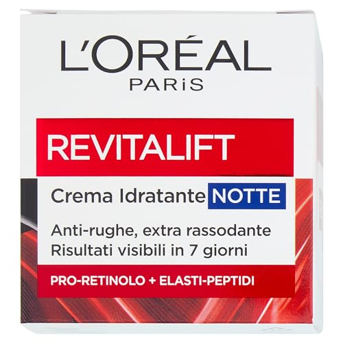 L'Oréal Paris Crema Viso Notte Revitalift, Per Tutti i Tipi