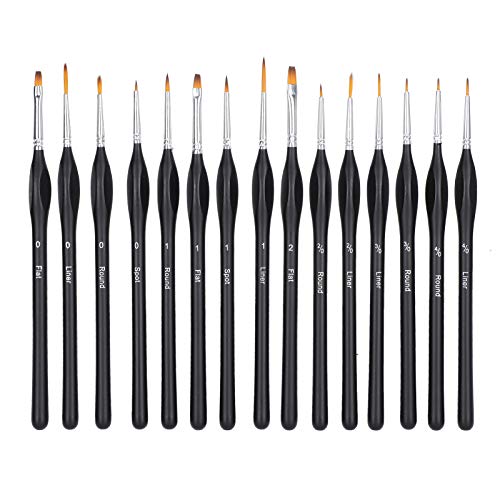 Set de 15 pinceles de pintura con triangular ergonómico para óleo, acuarela y dibujo 4