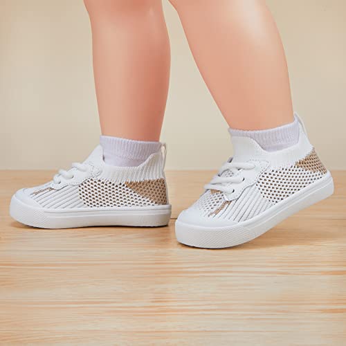 Image of BMCiTYBM Baby Sneakers Girls Boys Lightweight Breathable Mesh First Walkers Shoes 6-24 Months