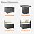 ELEGIBLISS 7 Pieces Patio Furniture Set - Outdoor Sectional Wicker Rattan Furniture with Cushion and Glass Table Patio Conversation Sets for Porch Poolside Backyard Outdoor Sofa Set Modular Sofa